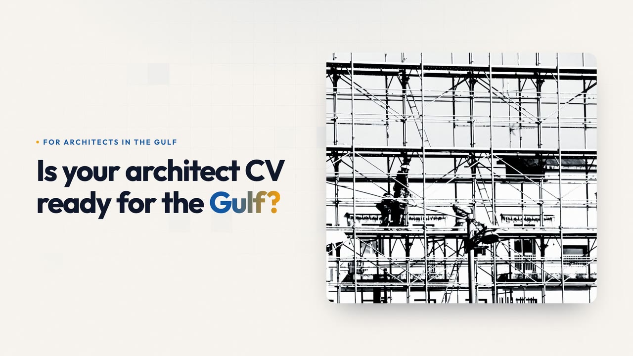For architects in the Gulf