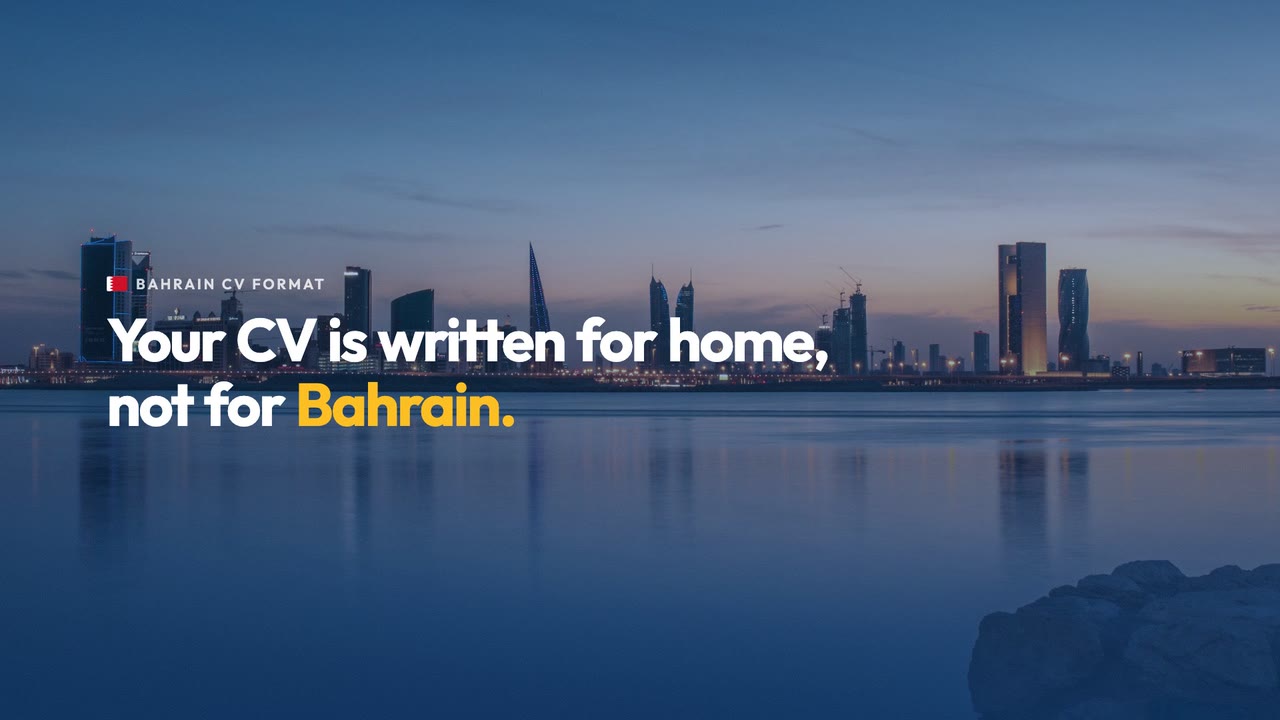 Bahrain CV format
