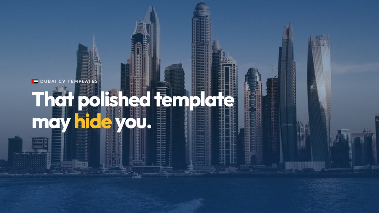 Dubai CV templates