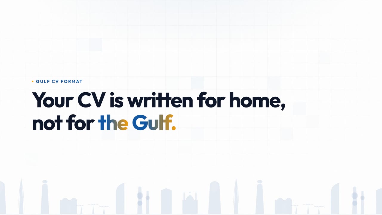 Gulf CV format