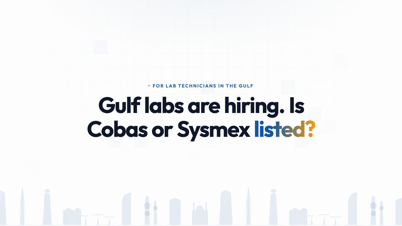 For lab technicians in the Gulf