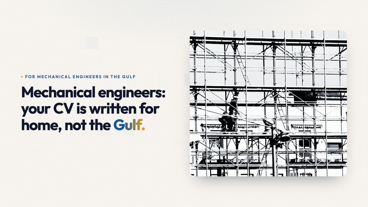 For mechanical engineers in the Gulf