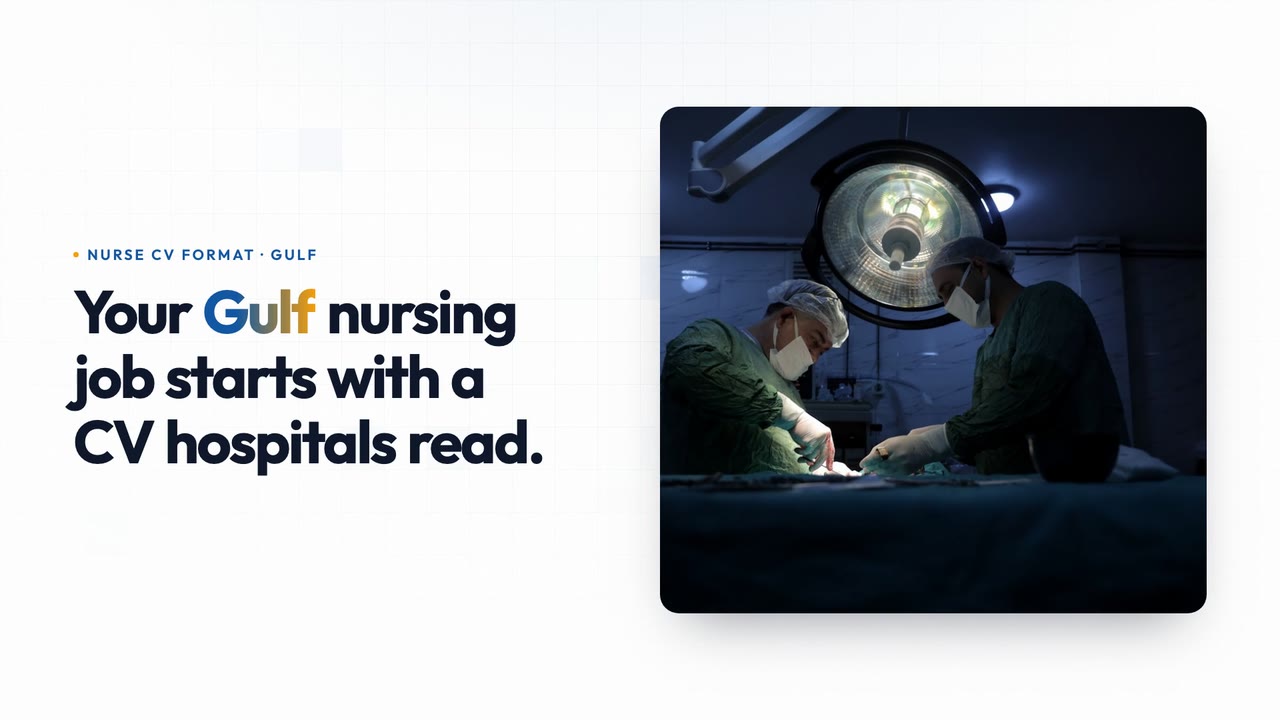 Nurse CV format · Gulf