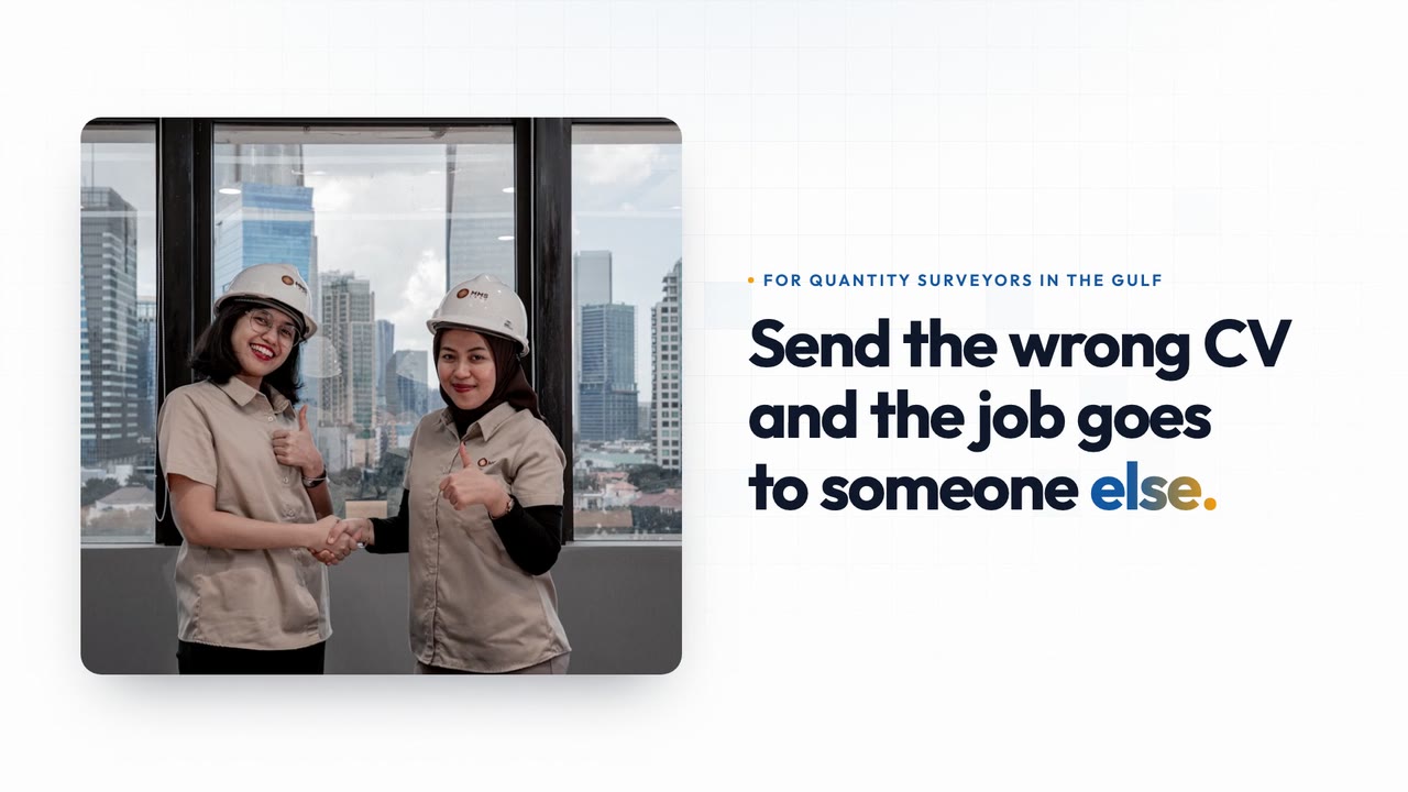 For quantity surveyors in the Gulf