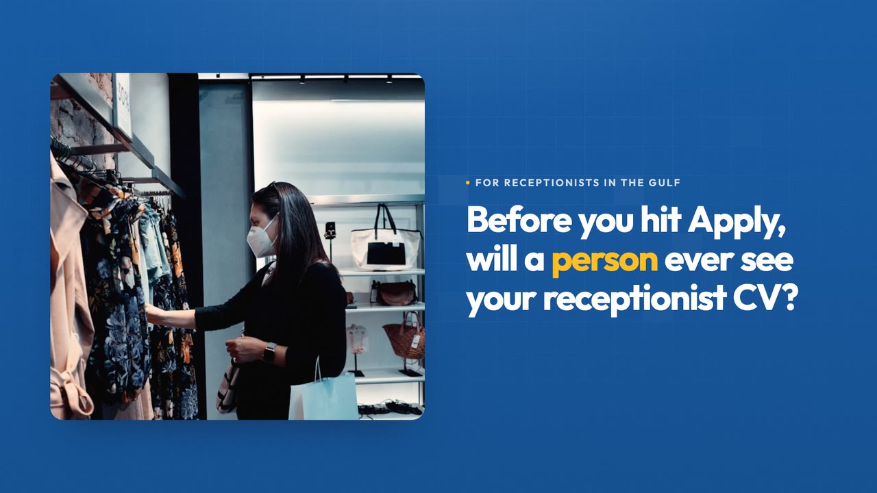 For receptionists in the Gulf