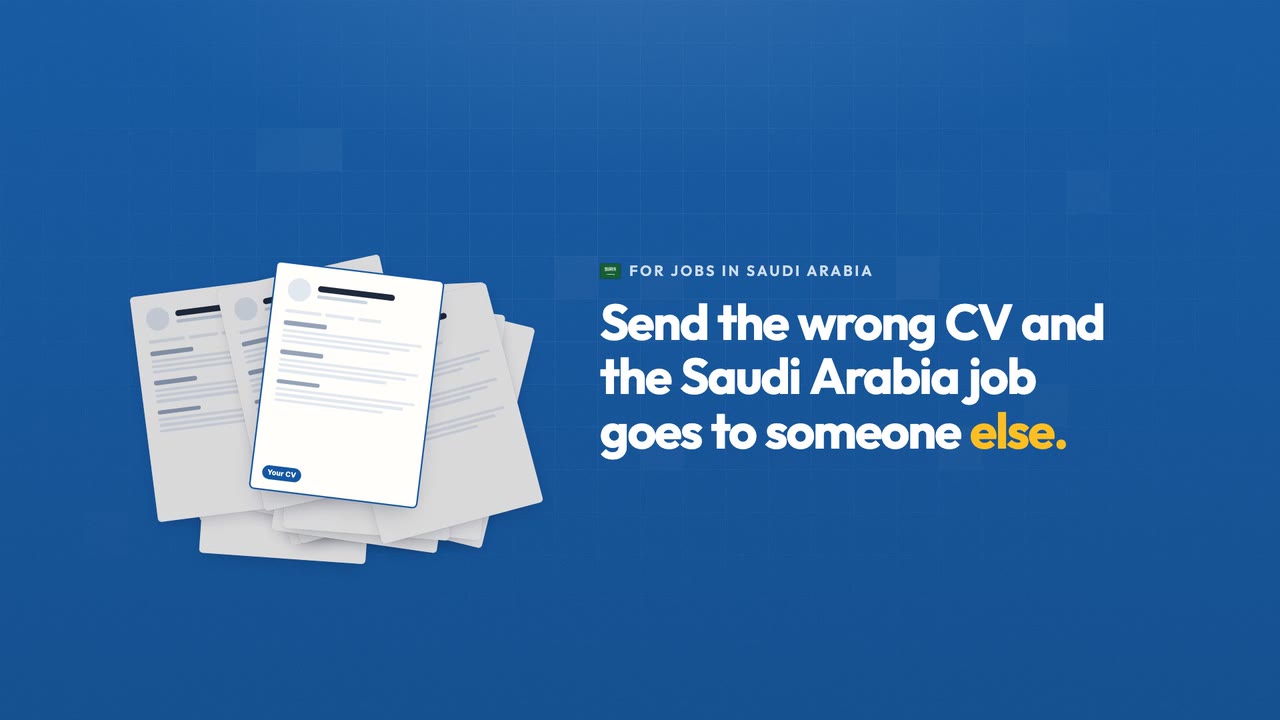 For jobs in Saudi Arabia