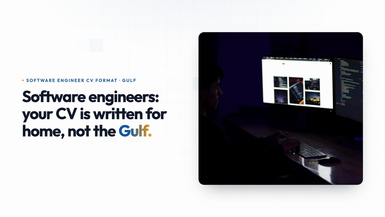 Software engineer CV format · Gulf